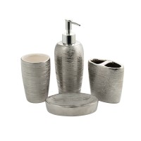 Набор для ванной комнаты (4 предмета) керамический Sanaks 20812