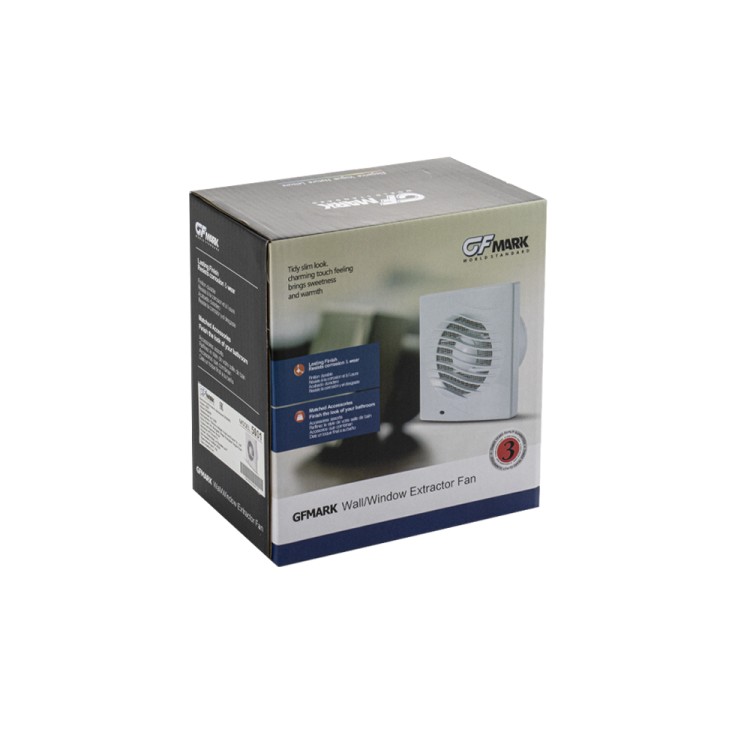 Вытяжной вентилятор с обратным клапаном и москитной сеткой GFmark 5001/6, D-100